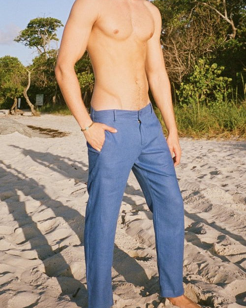 Nantucket Linen Pants - Lapis | Stylish Mediterranean Look | Senja