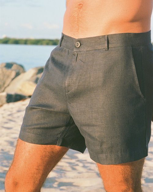 Sardinia Linen Shorts - Midnight | Stylish Summer Essential | Senja