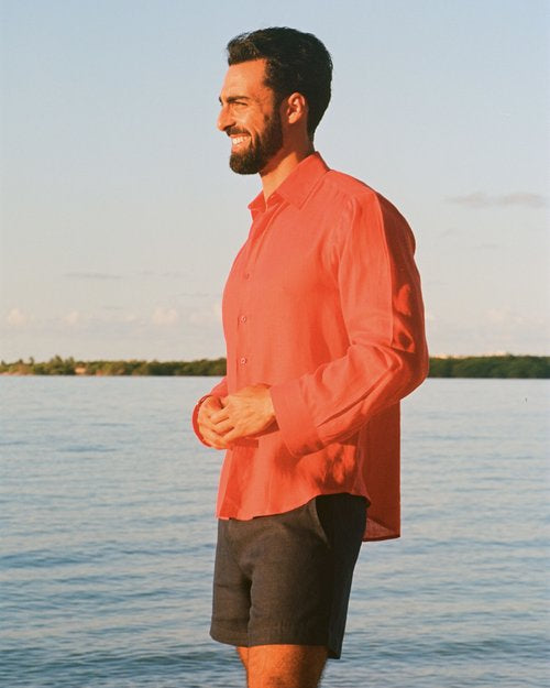 Sardinia Linen Shorts - Midnight | Stylish Summer Essential | Senja