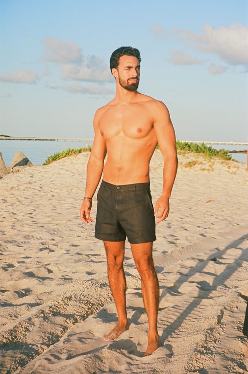 Sardinia Linen Shorts - Midnight | Stylish Summer Essential | Senja