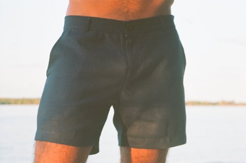 Sardinia Linen Shorts - Midnight | Stylish Summer Essential | Senja