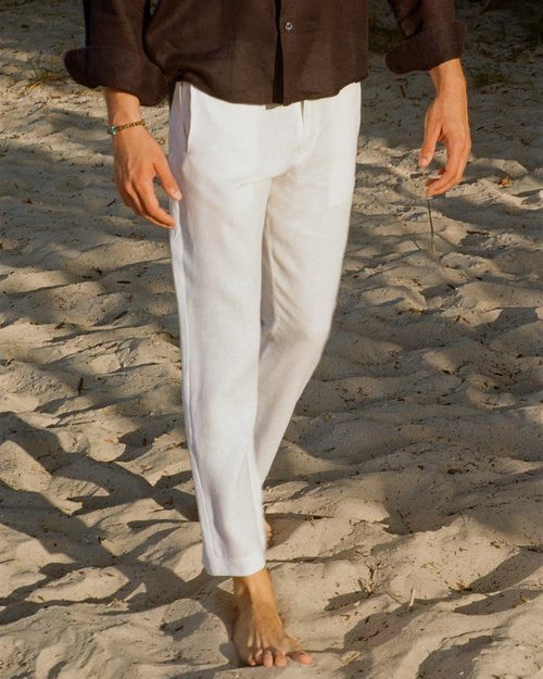 Nantucket Linen Pants - Blanco | Stylish Comfort for All | Senja