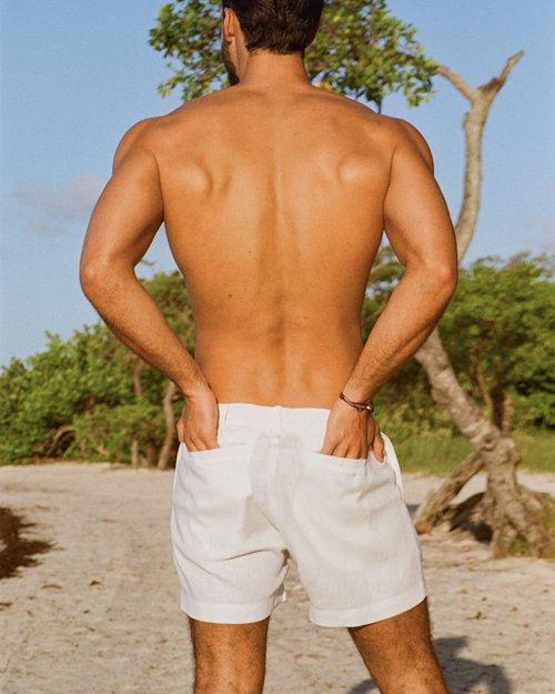 Sardinia Linen Shorts - Blanco | Stylish Comfort | Senja