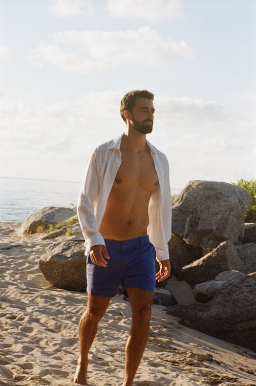 Sardinia Linen Shorts - Lapis | Stylish Summer Essential | Senja