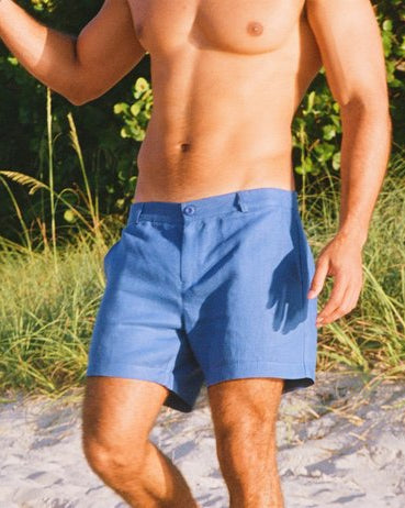 Sardinia Linen Shorts - Lapis | Stylish Summer Essential | Senja