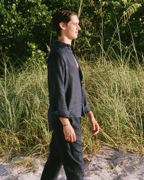 The Tulum Linen Pants - Midnight | Effortless Summer Style | Senja