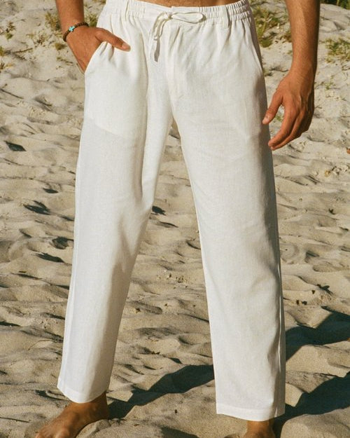 The Tulum Linen Pants - Sand | Effortless Summer Style | Senja