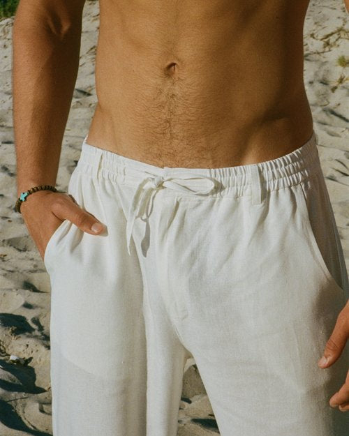 The Tulum Linen Pants - Sand | Effortless Summer Style | Senja