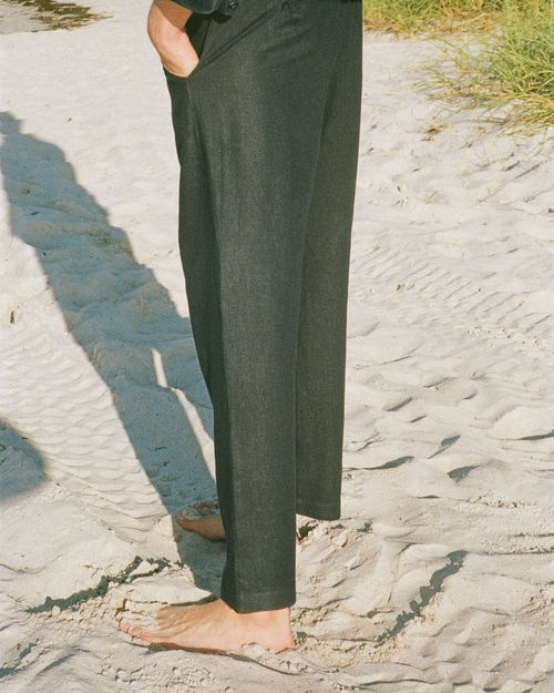 The Tulum Linen Pants - Midnight | Effortless Summer Style | Senja