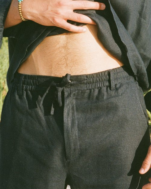 The Tulum Linen Pants - Midnight | Effortless Summer Style | Senja