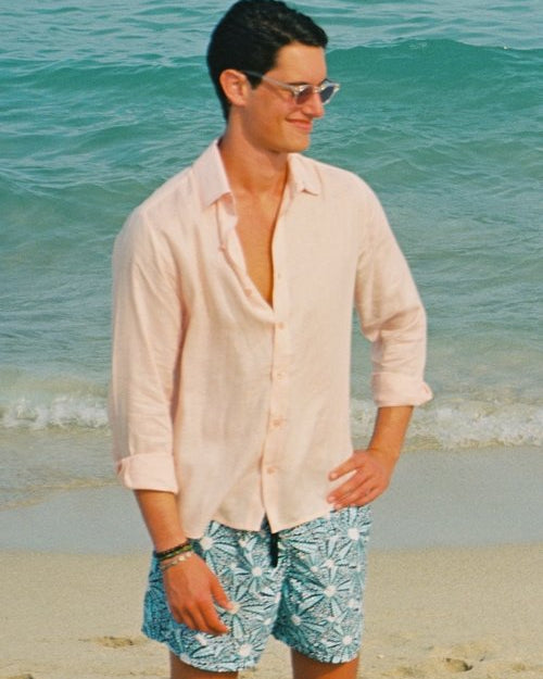 Mustique Linen Shirt - Rosé | Effortless Style | Senja