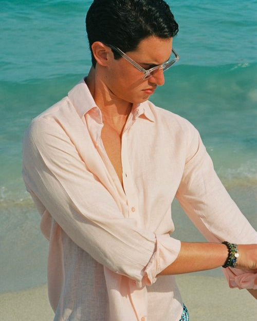 Mustique Linen Shirt - Rosé | Effortless Style | Senja