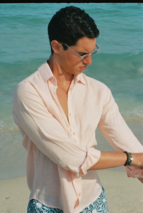 Mustique Linen Shirt - Rosé | Effortless Style | Senja