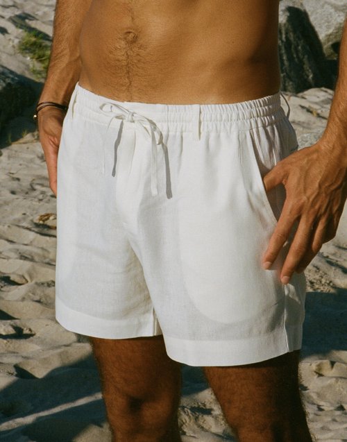Maui Linen Shorts - Sand | Versatile Summer Comfort | Senja