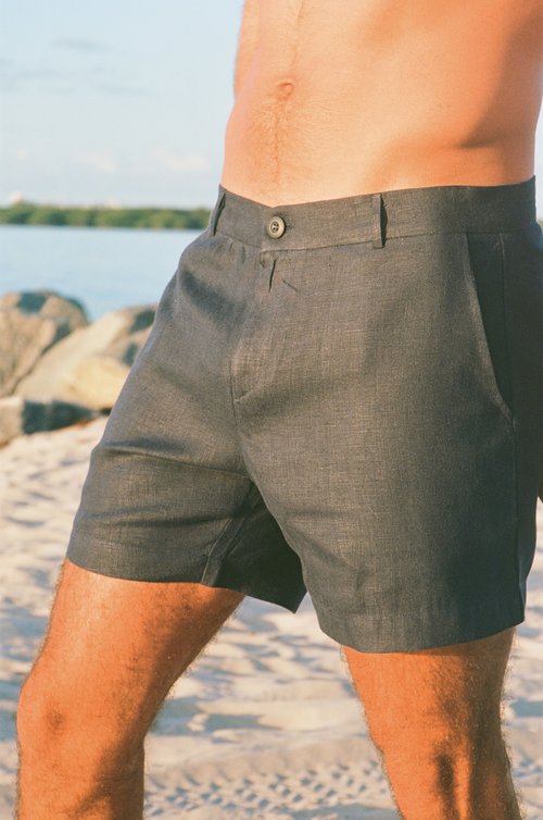 Sardinia Linen Shorts - Midnight | Stylish Summer Essential | Senja