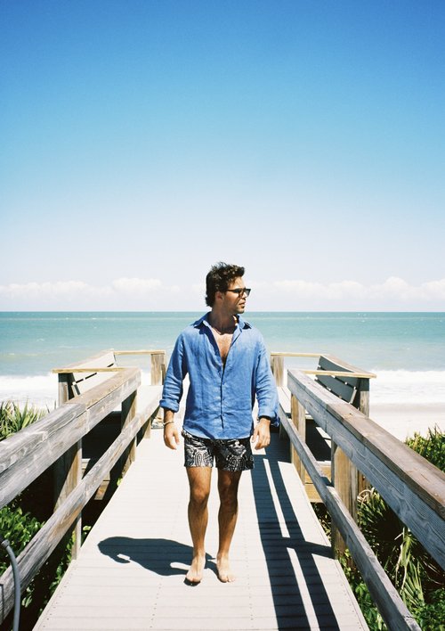 Mustique Linen Shirt - Lapis | Stylish Comfort for Summer | Senja